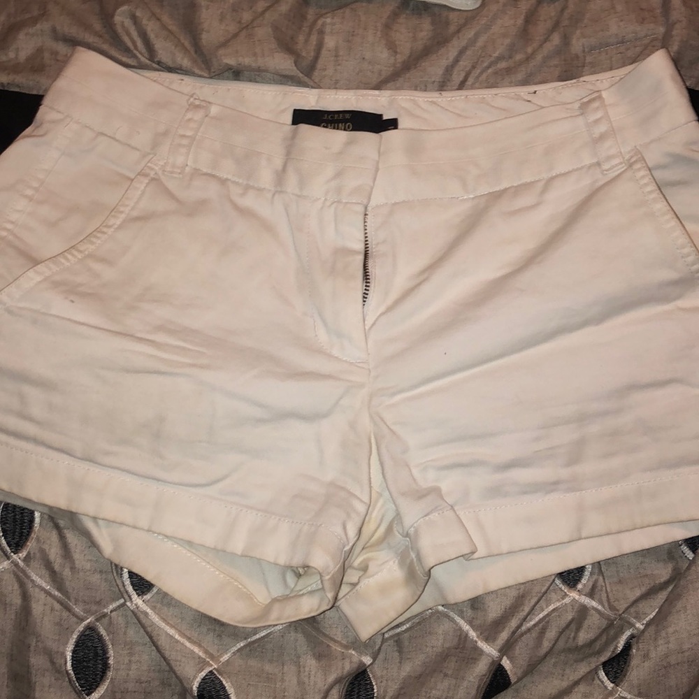 White Chino Short Shorts